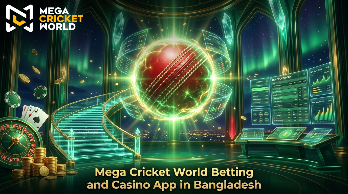 Mega Cricket World betting and casino app for Bangladeshi players